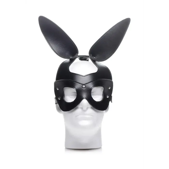 Bad Bunny Rabbit Mask with Studs – Black Photo