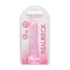 Nereālistisks dildo ar piesūcekni – 17 cm (7″) – caurspīdīgs — Foto 1