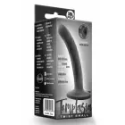 Temptasia Twist – kompakts silikona dildo ar piesūcekni – melns – 12 cm — Foto 1