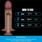 LoveToy Ingen 9'' Enhanced Set L/XL/2XL – hollow strap-on set – silicone – flesh — Photo 4