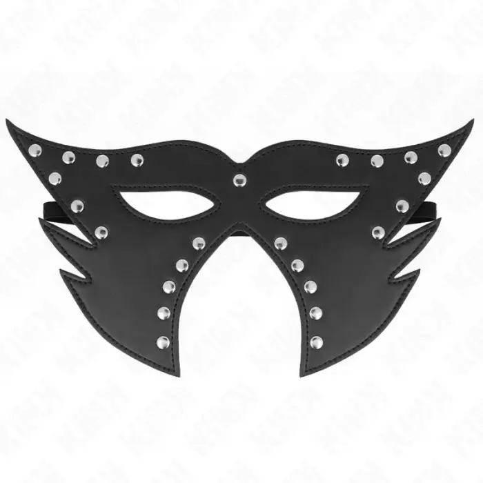 KINK Cat Face Mask Model 2 – Black Faux Leather, 29x15 cm