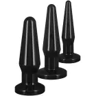 TOYJOY Classics Best Butt Buddies spraudņu komplekts – 10–12 cm – Melns — Foto 1