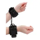 Neoprene and Faux Leather Handcuffs – Black — Photo 8