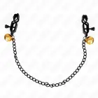 KINK серебряные зажимы для сосков с плоской цепочкой и колокольчиком 30 cm – регулируемый металлический дизайн — Фото 2