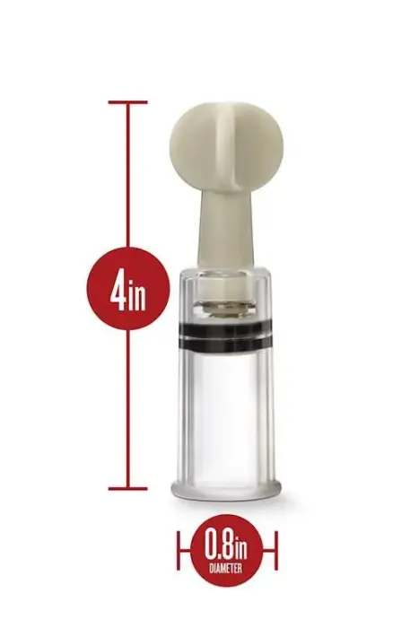TEMPTASIA Clit and Nipple Twist Suckers – Clear