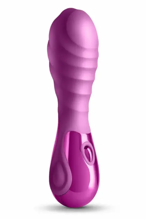 SEDUCTION Chloe – компактный силиконовый вибратор – 3 скорости, 7 режимов – металлический розовый
