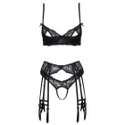 Cottelli LINGERIE Black Lace Bra & Suspender Set – 80B/M — Photo 8