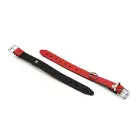 Leather Handcuffs Mini O-Ring – Red — Photo 4