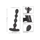 Eclipse Slender Beads vibreeriv anaalsond – 12 funktsiooniga – Must — Foto 5