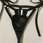 Heart Shaped Two Piece Bra Harness Set – Black – L/XL — Photo 5