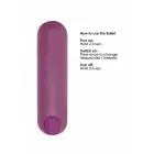10 ātrumu uzlādējams lodes vibrators – 7.7 cm (3.1″) – violets Foto 9
