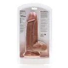 Eriti paks sirge dildo munanditega – 20.3 cm (8″) – Nahavärv — Foto 2