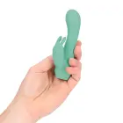 Mini dvigubas triušio vibratorius – žalias — Nuotrauka 6