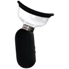 Dazzling uzlādējamais vulvas un krūšu sūknis – melns Foto 1