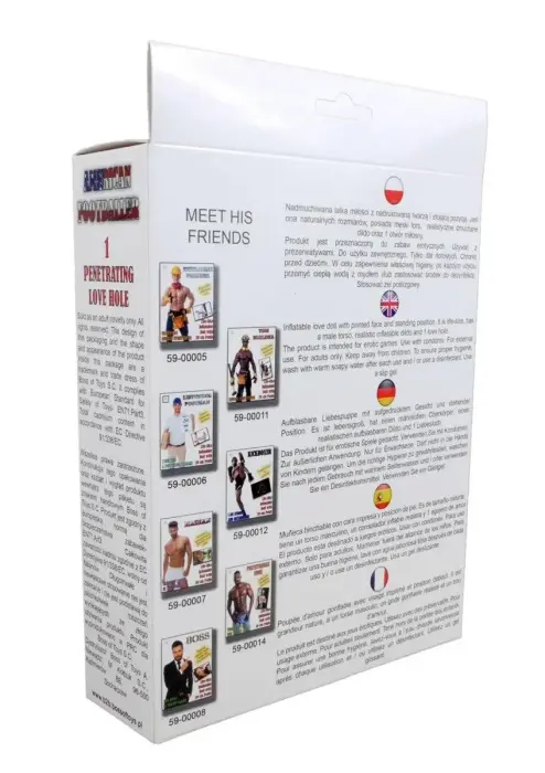 Lalka amerikāņu futbolista vīrieša lelle Foto 6