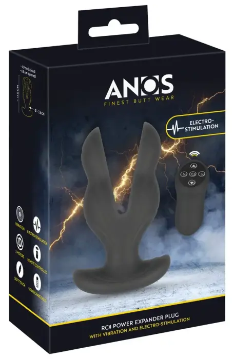ANOS Power Expander Anal Plug – 11 cm (4.3″) – Black