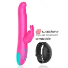 HAPPY LOKY Pluto rotējošs truša vibrators – 24 cm (9.45″) – violets — Foto 2
