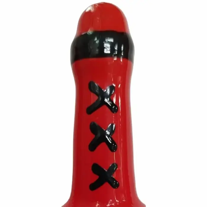 CONDOMERIE hand-painted decorative condom – Red Amsterdam