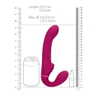 Ai Be dirželių Strap-On Vibratorius su Dviguba Vibracija ir Oro Pulso Klitorio Stimuliatoriumi – Rožinis — Nuotrauka 8