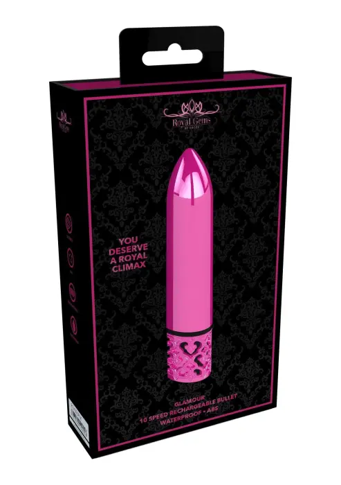 Glamour Перезаряжаемый вибропуля – 10.6 cm (4.2″) – розовый