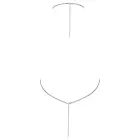 Cottelli Accessories серебристый укороченный топ из металлических пластин с бретелью на шее — Фото 7