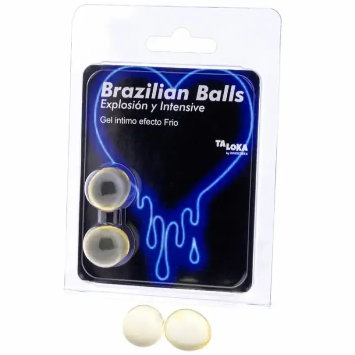 Taloka Brazilian Balls массажные гелевые капсулы – охлаждающий эффект с вибрацией – 2 шт.