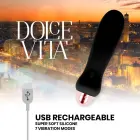 Dolce Vita Five vibrators – 12.4 cm (4.9″) – melns — Foto 4