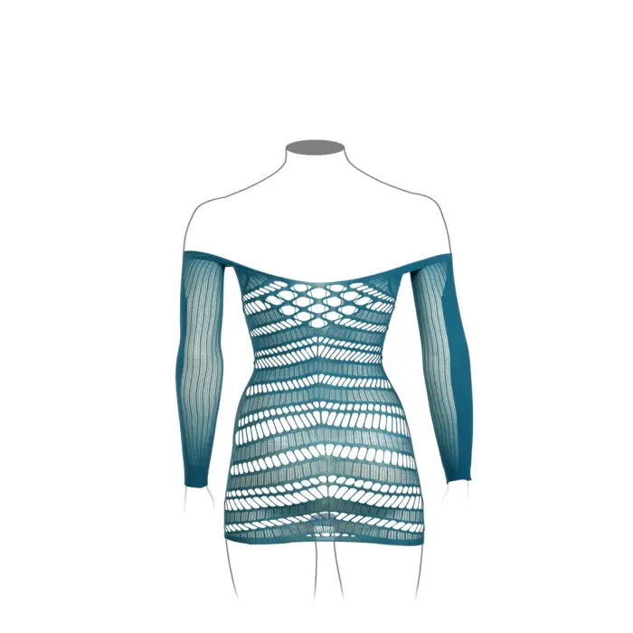 Garām piedurknēm tīkliņa mini kleita – Queen Size Foto 13