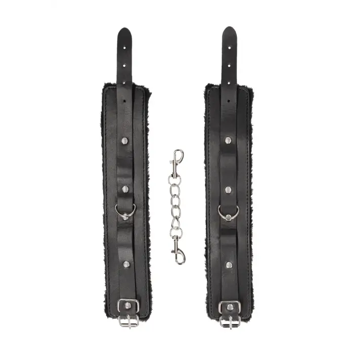 Plush Bonded Leather Ankle Cuffs Foto 4