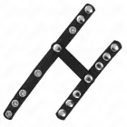 KINK Adjustable Silicone Ring with Triple Ball Divider Straps – Black — Photo 4