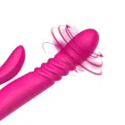 Luksuslik pöörlev tõukav vibraator – 18 cm (7″) – punane — Foto 10