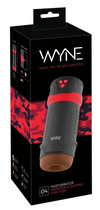 WYNE мастурбатор 04 – 23.7 cm (9.3″) – черный