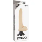 BASECOCK Vibrating Intimate Machine 2-in-1 Flexible Vibrator – 18.5 cm (7.3″) – Skin — Photo 4