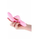 NS Novelties Pure Dawn розовый двухслойный силиконовый вибратор – кролик – 18 см — Фото 3