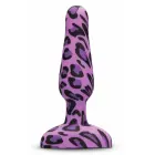 b-Vibe Novice Leopard Plug – kompaktiškas vibruojantis silikoninis kištukas, 15 programų, 10 cm — Nuotrauka 2