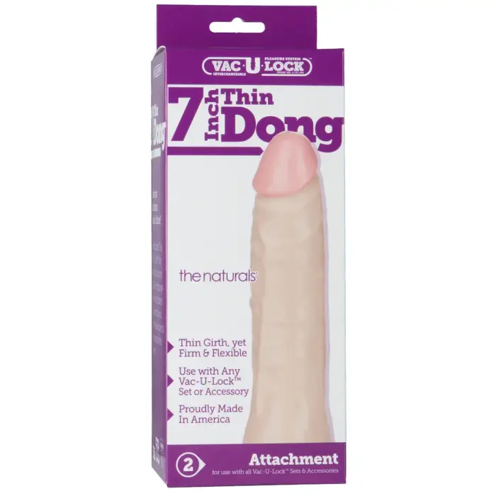 Doc Johnson Thin realistlik dildo – 18 cm (7″) – nahavärv