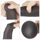 Divslāņu platīna silikona rotējošs dildo – 23 cm (9″) – Rozā — Foto 7