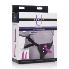 XR Brands Double-G Deluxe vibrējoša strapon sistēma – violets — Foto 2