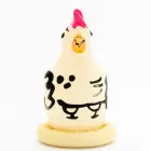 Condomerie Hand-Painted Decorative Condom Cocky Rooster Design — Photo 5