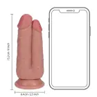 RealRock Дилдо два в одном – 15.2 cm (6″) – телесный — Фото 6
