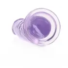 Taisns reālistisks dildo ar piesūcekni – 15.5 cm (6.1″) – Violets — Foto 4