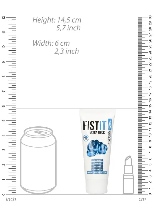 Fist It Extra Thick lubrikants uz ūdens bāzes – 100 ml Foto 5