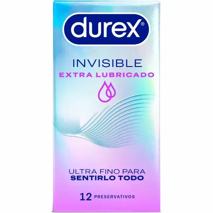 Durex Invisible Extra Lubricated eriti õhukesed kondoomid – 12 tk