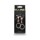 Bound reguliuojami spenelių spaustukai – rožinio aukso — Nuotrauka 3