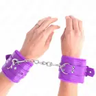 KINK riešo suvaržymai su kailio pamušalu – violetiniai — Nuotrauka 4