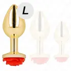 KINK roostevabast terasest anaaltapp – 7 cm – L – Gold — Foto 2