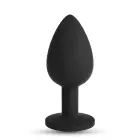 Camileo - Anālais spraudnis ar maināmiem dārgakmeņiem - 7 cm (2.8″) - Melns — Foto 2