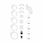 Shots Lockdown Transparent Intimate Cage Large Adjustable Set — Photo 3