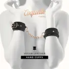 Coquette Chic Desire – reguliuojami veganiškos odos antrankiai – juodi — Nuotrauka 2