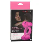Įkraunamas Rockin Rabbit vibruojantis varpos žiedas – rožinis — Nuotrauka 3